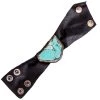Jamie Dietrich Designs Turquoise Cuff - Black Leather Single