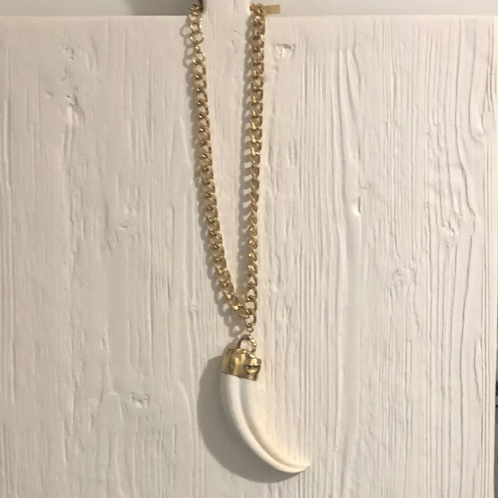 Jamie Dietrich Designs Jewelry Paige 18 Karat Gold African Tusk Necklace 1 Jamie Dietrich Designs Jewelry Paige 18 Karat Gold African Tusk Necklace