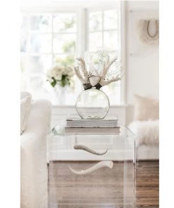 Jamie Dietrich Designs Glass Floats Coral Selenite Seafan Float (Medium)