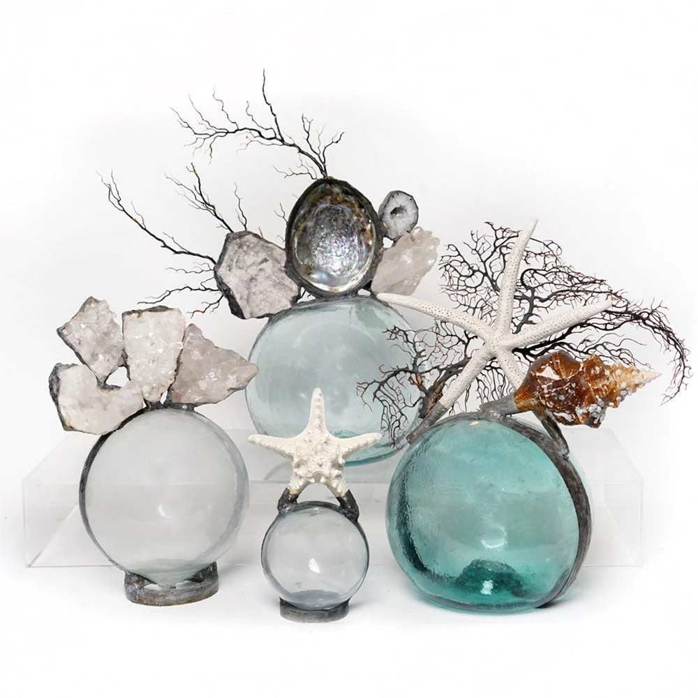 Jamie Dietrich Designs Abalone Geode Seafan Float (Large) Glass Floats 3 Jamie Dietrich Designs Abalone Geode Seafan Float (Large) Glass Floats