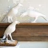 Jamie Dietrich Designs HOME DÉCOR White Resin Crows - Set Of 3