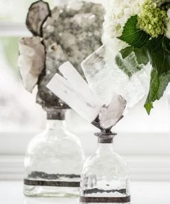 Jamie Dietrich Designs HOME DÉCOR Selenite S&S Geode Bottle