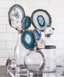 Jamie Dietrich Designs Blue Agate Double Float (Small) Glass Floats