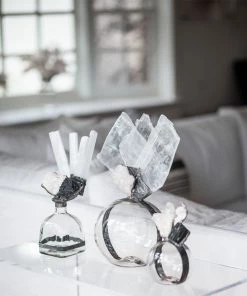 Jamie Dietrich Designs HOME DÉCOR Tourmaline Geode Selenite Bottle