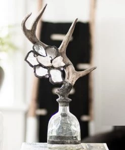 Jamie Dietrich Designs Single Medium Antler Bottle HOME DÉCOR