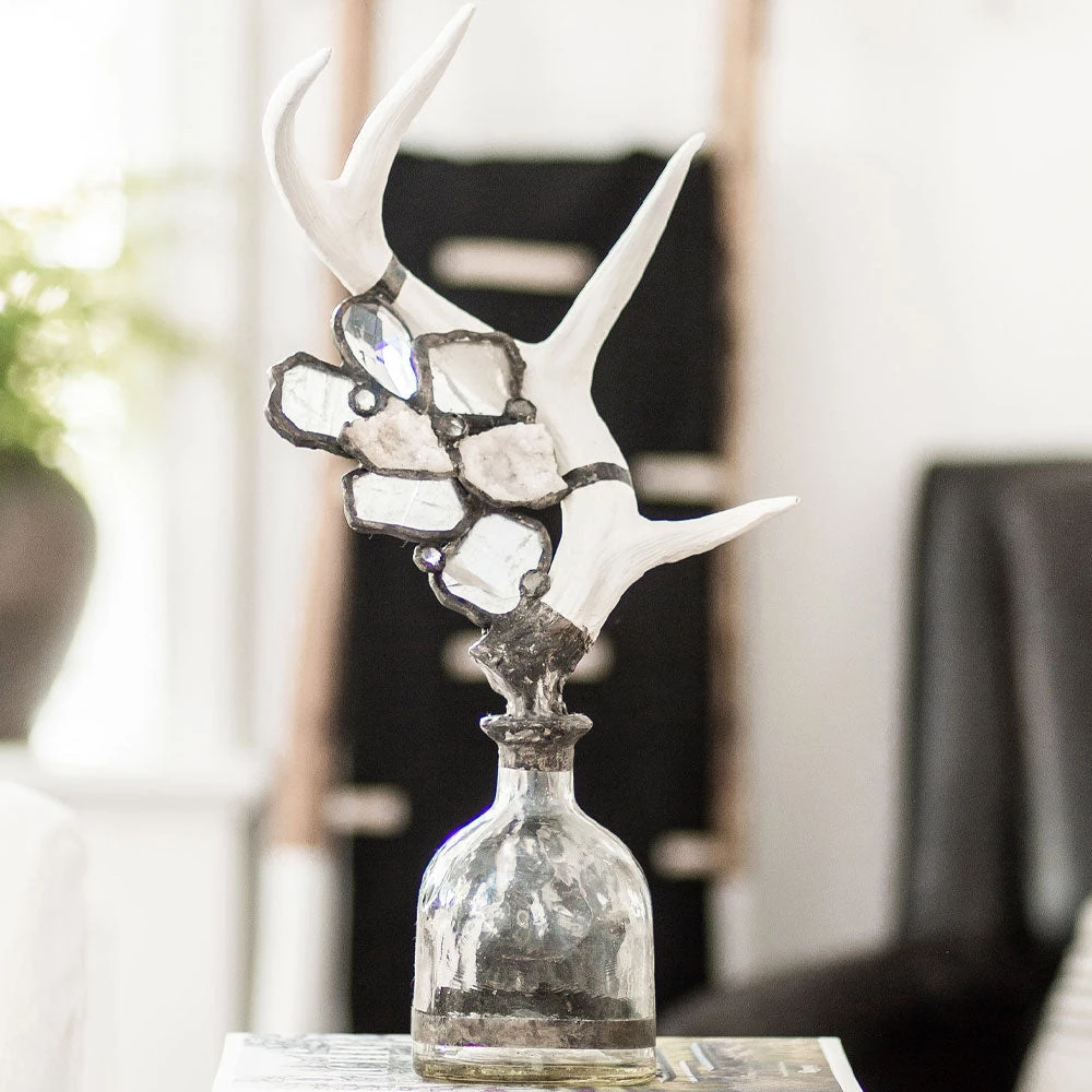 Jamie Dietrich Designs Single Medium Antler Bottle HOME DÉCOR 4 Jamie Dietrich Designs Single Medium Antler Bottle HOME DÉCOR