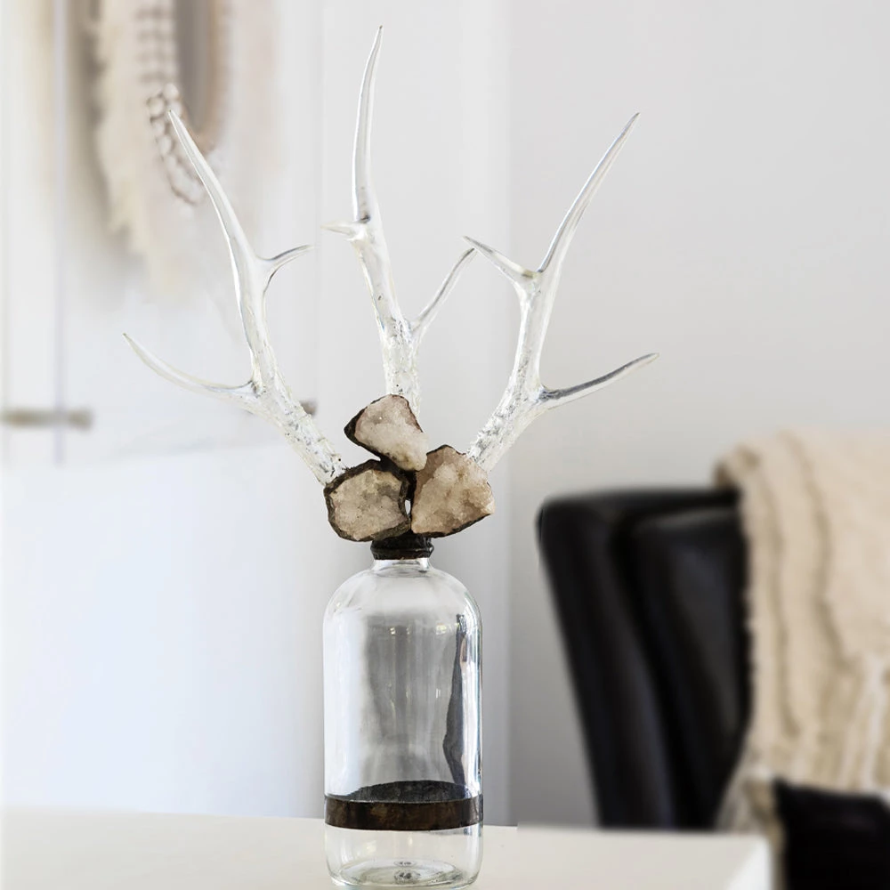 Jamie Dietrich Designs HOME DÉCOR Triple Small Antler Bottle 9 Jamie Dietrich Designs HOME DÉCOR Triple Small Antler Bottle