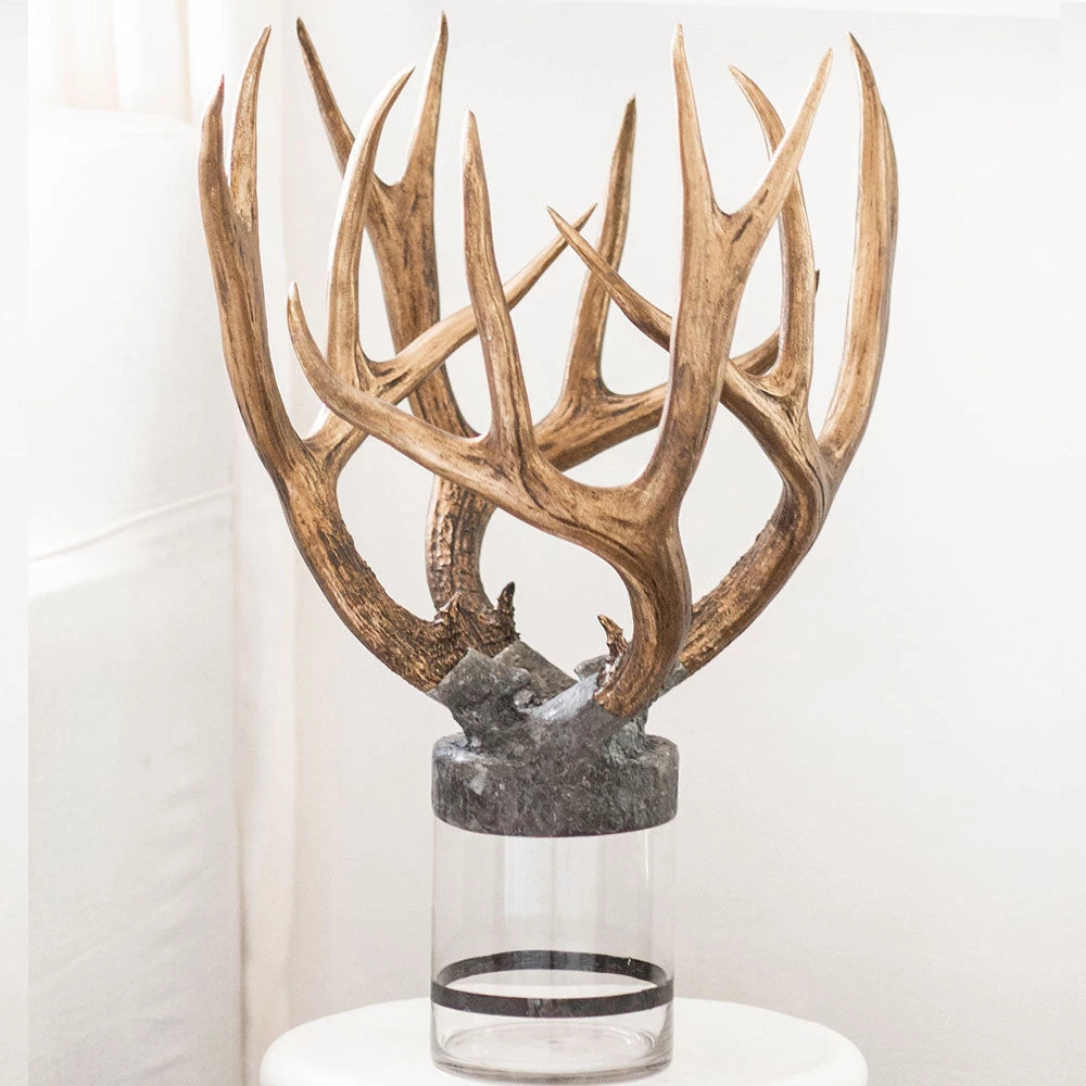 Jamie Dietrich Designs HOME DÉCOR Quadruple Large Antler Bottle 1 Jamie Dietrich Designs HOME DÉCOR Quadruple Large Antler Bottle