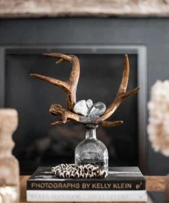 Jamie Dietrich Designs HOME DÉCOR Criss Cross Antler Bottle