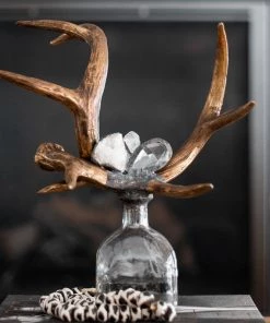 Jamie Dietrich Designs HOME DÉCOR Criss Cross Antler Bottle