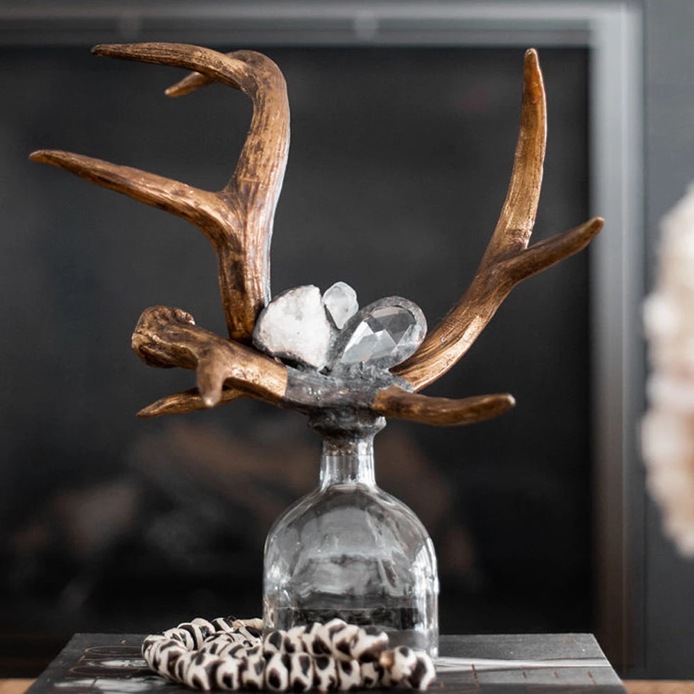 Jamie Dietrich Designs HOME DÉCOR Criss Cross Antler Bottle 4 Jamie Dietrich Designs HOME DÉCOR Criss Cross Antler Bottle
