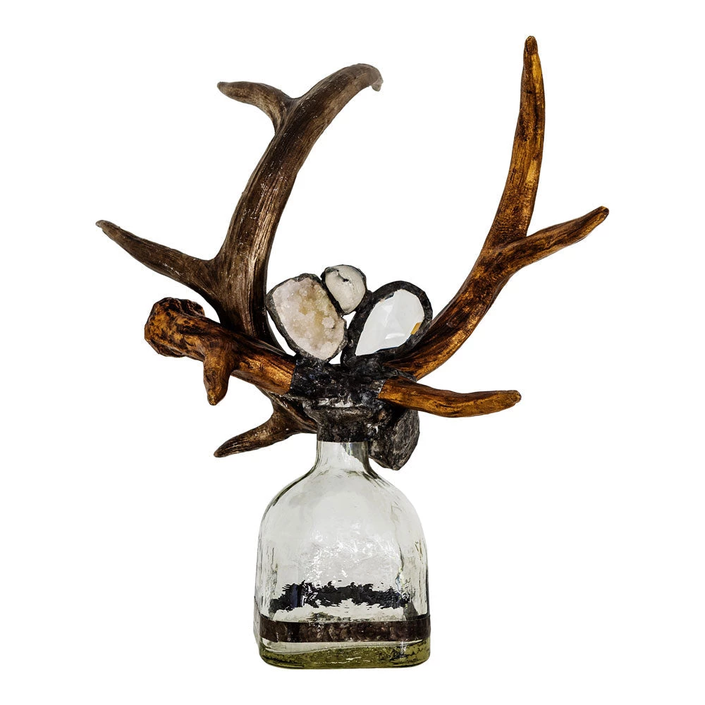 Jamie Dietrich Designs HOME DÉCOR Criss Cross Antler Bottle 1 Jamie Dietrich Designs HOME DÉCOR Criss Cross Antler Bottle