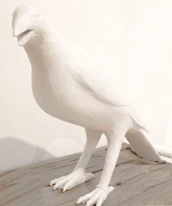 Jamie Dietrich Designs HOME DÉCOR White Resin Crow - Single
