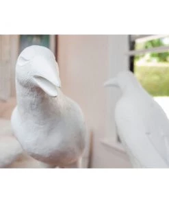 Jamie Dietrich Designs HOME DÉCOR White Resin Crow - Single