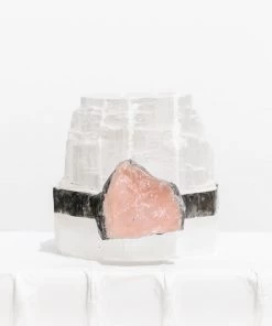 Jamie Dietrich Designs DECORATIVE ACCENTS Selenite Tea Light Holder