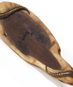 Jamie Dietrich Designs Oval Wood Slab Tray - LAST CHANCE ITEM