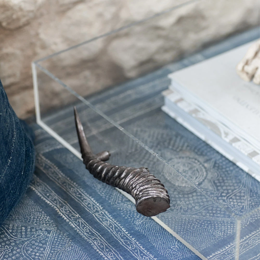 Jamie Dietrich Designs Acrylic Tray With Horn Handles 5 Jamie Dietrich Designs Acrylic Tray With Horn Handles