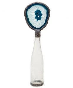 Jamie Dietrich Designs Single Blue Agate Bottle HOME DÉCOR
