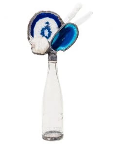 Jamie Dietrich Designs HOME DÉCOR Blue Agate Selenite Bottle