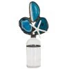 Jamie Dietrich Designs Bottle Art Blue Agate Starfish
