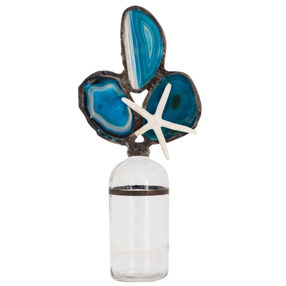 Jamie Dietrich Designs Bottle Art Blue Agate Starfish 1 Jamie Dietrich Designs Bottle Art Blue Agate Starfish