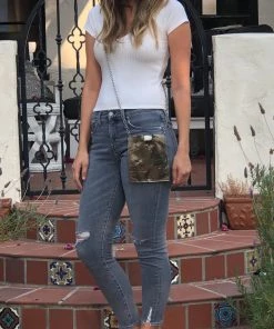 Jamie Dietrich Designs Coco Metallic Bronze Leather- Peacock Feather