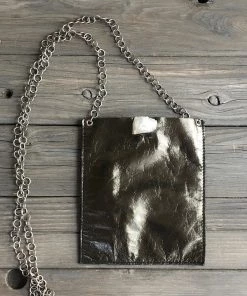 Jamie Dietrich Designs Sale Coco Metallic Bronze Leather- Geode