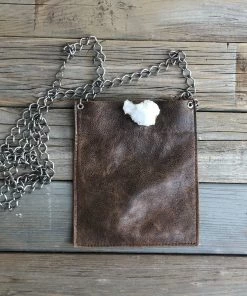 Jamie Dietrich Designs Coco Brown Leather Chain Bag - Geode Bags