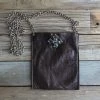 Jamie Dietrich Designs Sale Coco Dark Chocolate Leather - Crystal Cross