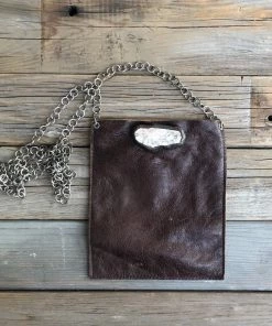 Jamie Dietrich Designs Coco Dark Chocolate Leather - Stone Sale