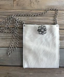 Jamie Dietrich Designs Coco White Hide - Crystal Flower 1