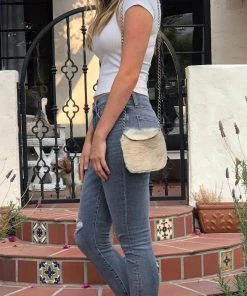 Jamie Dietrich Designs Lilly Cream Hide Chain Bag
