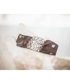 Jamie Dietrich Designs 20 Crystal Leather Cuff - Chocolate 13 Jamie Dietrich Designs 20 Crystal Leather Cuff - Chocolate