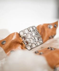 Jamie Dietrich Designs 20 Crystal Leather Cuff - Bronze 12 Jamie Dietrich Designs 20 Crystal Leather Cuff - Bronze