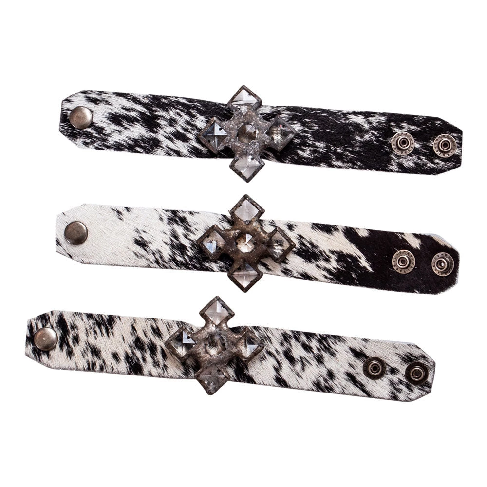 Jamie Dietrich Designs Cala Hide Crystal Cuff Bracelets/Cuffs 2 Jamie Dietrich Designs Cala Hide Crystal Cuff Bracelets/Cuffs