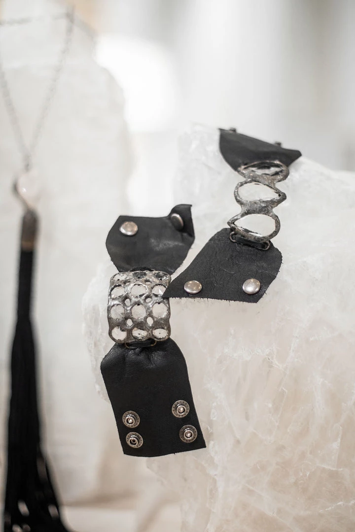 Jamie Dietrich Designs Bracelets/Cuffs Tear Drop Cuff - Black 5 Jamie Dietrich Designs Bracelets/Cuffs Tear Drop Cuff - Black