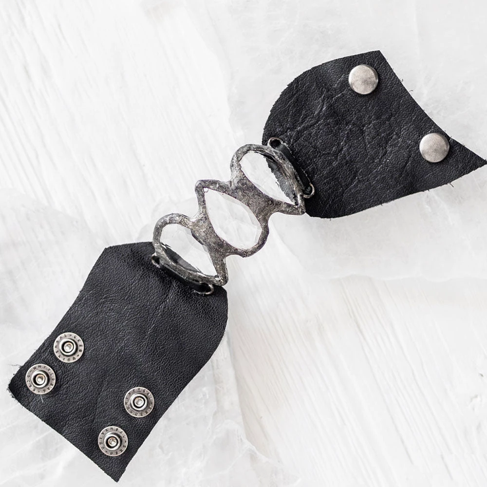 Jamie Dietrich Designs Bracelets/Cuffs Tear Drop Cuff - Black 1 Jamie Dietrich Designs Bracelets/Cuffs Tear Drop Cuff - Black