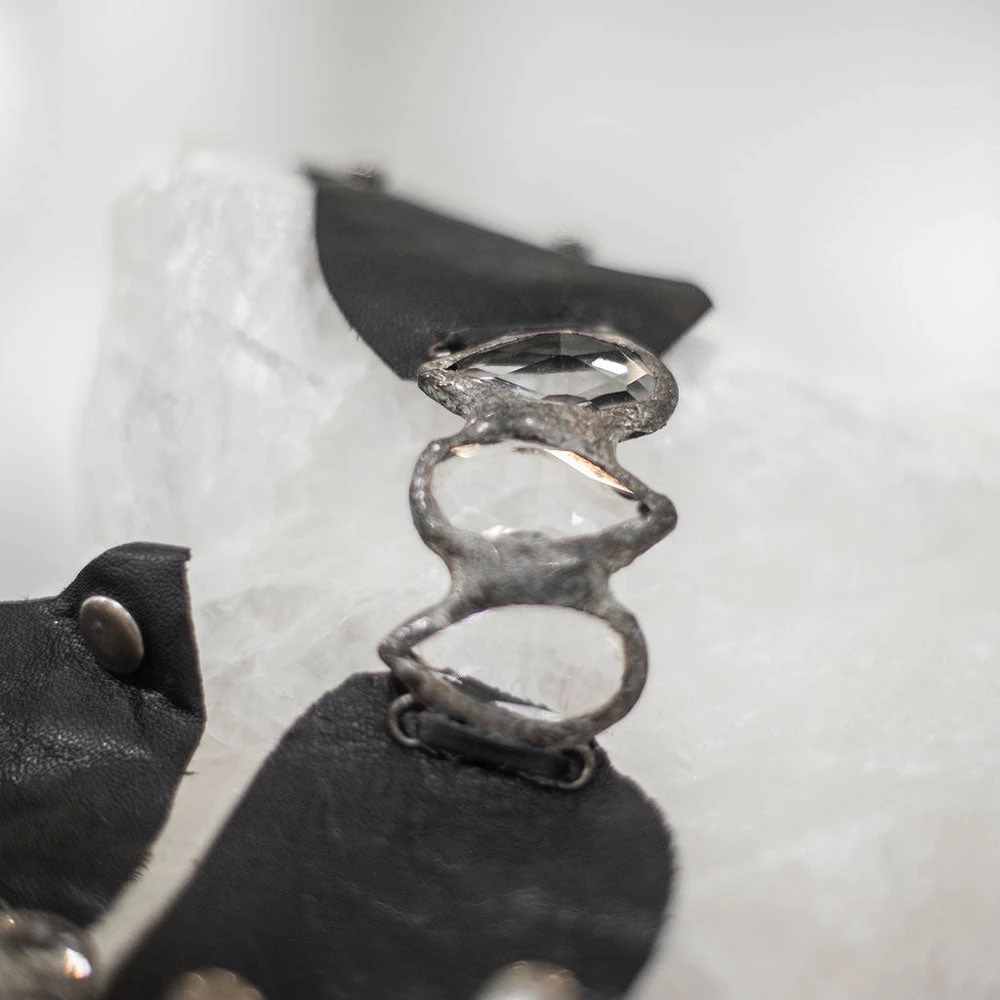 Jamie Dietrich Designs Bracelets/Cuffs Tear Drop Cuff - Black 6 Jamie Dietrich Designs Bracelets/Cuffs Tear Drop Cuff - Black