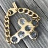 Jamie Dietrich Designs Jewelry Reese 18 Karat Gold Crystal Cuff/Bracelet