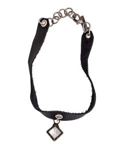 Jamie Dietrich Designs Diamond Drop Crystal Choker - Black