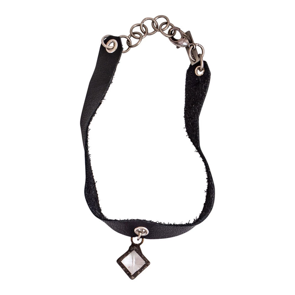 Jamie Dietrich Designs Diamond Drop Crystal Choker - Black 1 Jamie Dietrich Designs Diamond Drop Crystal Choker - Black