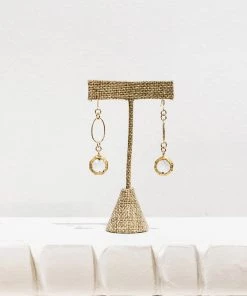 Jamie Dietrich Designs Presley 18 Karat Gold Crystal Earrings