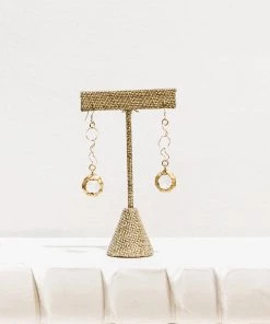 Jamie Dietrich Designs Reagan 18 Karat Gold Crystal Earrings