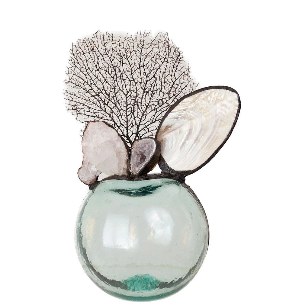 Jamie Dietrich Designs Glass Floats Clam Geode Occos Seafan Float (Large) 1 Jamie Dietrich Designs Glass Floats Clam Geode Occos Seafan Float (Large)