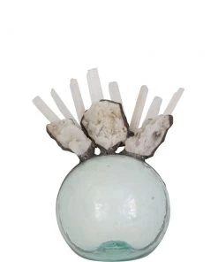 Jamie Dietrich Designs Glass Floats Geode Selenite Float (Large)