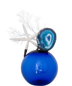 Jamie Dietrich Designs Navy Float - Blue Agate Starfish (Large) Glass Floats