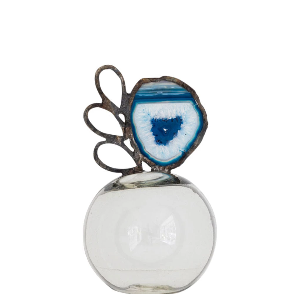 Jamie Dietrich Designs Blue Agate Cyrstal Float (Medium) 1 Jamie Dietrich Designs Blue Agate Cyrstal Float (Medium)