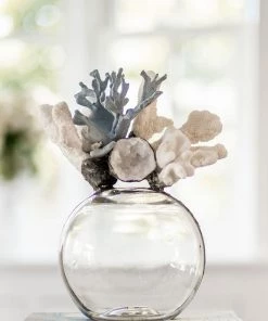 Jamie Dietrich Designs Blue & White Coral Geode Float (Medium)