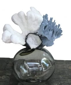 Jamie Dietrich Designs Blue & White Coral Mixed Float (Medium) Glass Floats