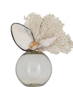 Jamie Dietrich Designs Citrine Gold Seafan Float (Medium) Glass Floats